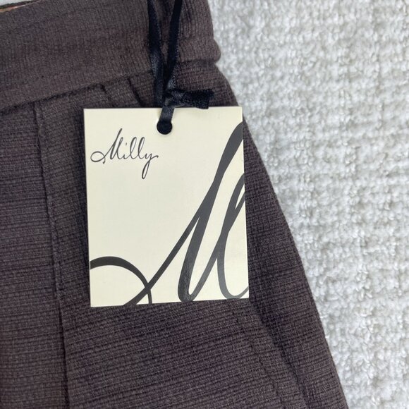 NWT Milly of New-York Chocolate Brown Skirt Size 6 Button up - Picture 6 of 14